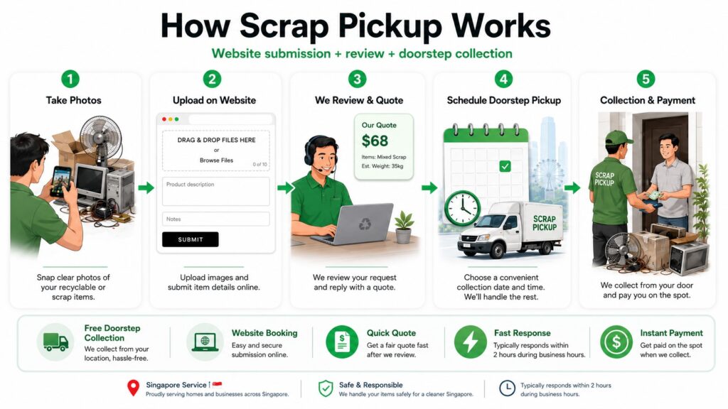 How scrap pickup works step-by-step