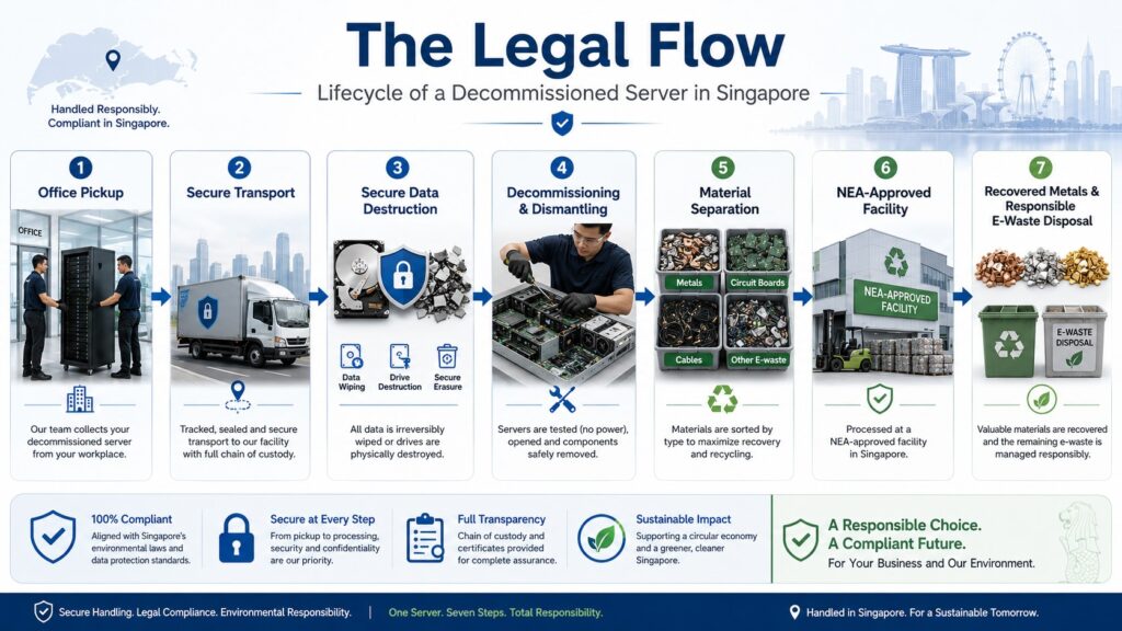 Server decommissioning a sustainable process
