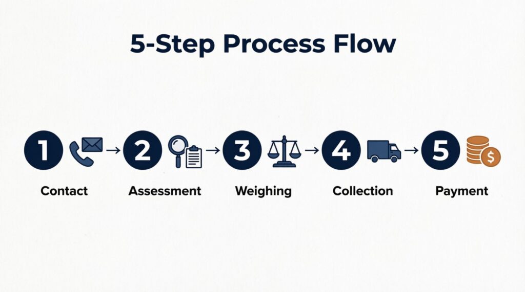 How factory metal scrap collection works step by step Singapore