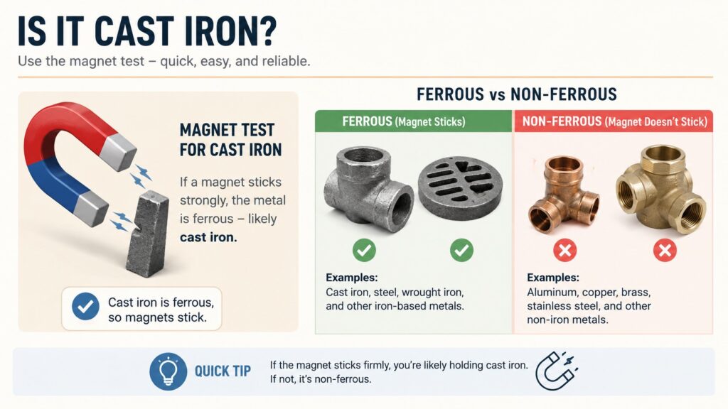 Is it cast iron Magnet test guide